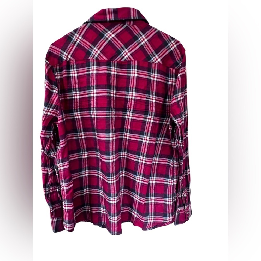 Jach’s Girlfriend Red Plaid Flannel - Picture 4 of 5